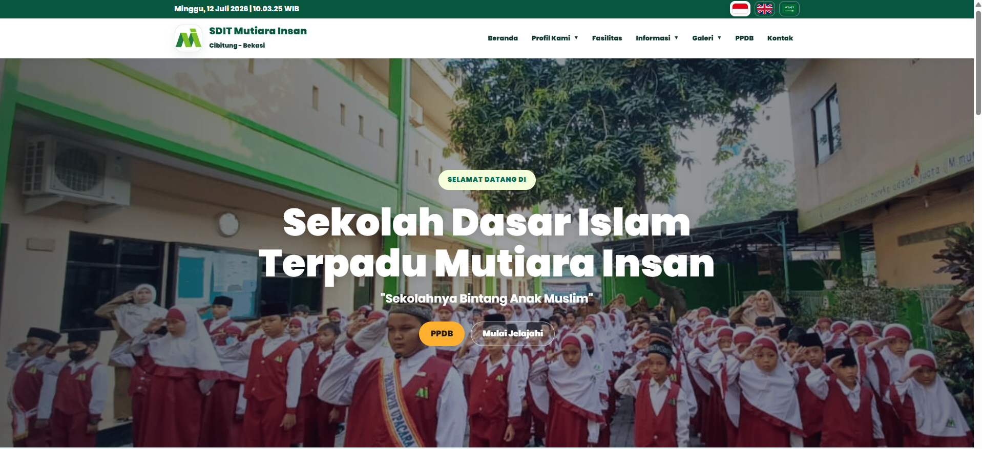 Tingkatkan Layanan Pendidikan di Era Digital, SDIT Mutiara Insan Cibitung Resmi Luncurkan Website Sekolah
